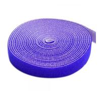 Techly Rotolo di Feltro Adesivo Fermacavi Lunghezza 25 m Larghezza 16 mm Blu