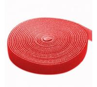 Techly Rotolo di Feltro Adesivo Gestione cavi Lunghezza 4m Larghezza 16mm Rosso