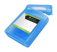 Techly Scatola di Protezione per 1 HDD 3,5'' Azzurro Trasparente