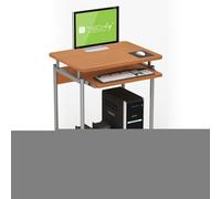 Scrivania Mobile Compatta per Computer con Ripiano Tastiera Scorrevole 305694