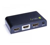 TECHLY SPLITTER HDMI 4K UHD 3D 2 VIE IN METALLO CON ALIMENTATORE