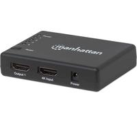 Manhattan Splitter HDMI 4K UHD 3D con LED 4 vie