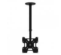 Techly 102345 Staffa telescopica per Installazione TV LED/LCD a soffitto Nero