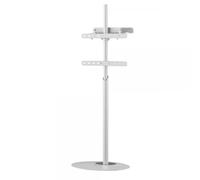 Techly Stand da Pavimento TV/LED LCD 32''-65'' con Base Ovale Bianco