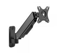 Techly Supporto a muro con molla 369793 per TV 17-32'' Estensione 39 cm Nero