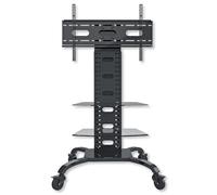 Techly Supporto a Pavimento con 2 Mensole Trolley TV LCD/LED/Plasma 32-70''