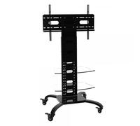 Techly Supporto a Pavimento con 2 Mensole Trolley TV LCD/LED/Plasma 32-70''