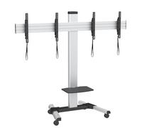 Techly Supporto a Pavimento per 2 TV LED/LCD 25-55'' per Video Wall