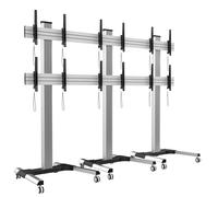 Techly Supporto a pavimento 369069 per 6 TV LCD/LED 22-55'' Video Wall Silver
