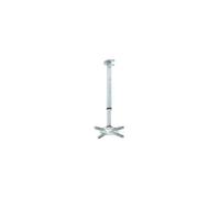 Techly Supporto a soffitto per proiettori 301566 – Professionale estensibile 60-102 cm – Silver