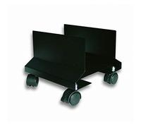Techly Supporto Carrello Porta Computer PC Case ATX Acciaio Regolabile con Ruote (Nero)
