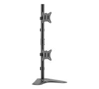 Techly Supporto da Scrivania 2 Monitor 17-32'' con Base e Supporto per Smartphon