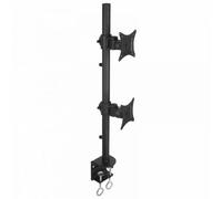 Techly Supporto da Scrivania per 2 Monitor 13-27'' con Morsetto