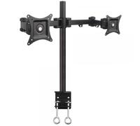 ICA-LCD-482-D - Supporto monitor 2x morsetto LCD 13'' - 27'', orizzontale