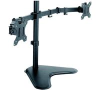 Techly 102871 Supporto da scrivania per 2 Monitor 13-32" con Base Nero