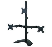 Techly Supporto da Scrivania per 3 Monitor 13-27" con base