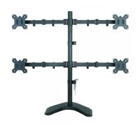 Techly Supporto da Scrivania per 4 Monitor 13-27'' con base
