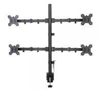 Techly Supporto da scrivania per 4 Monitor 13-27'' con morsetto