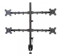 Supporto da scrivania per 4 Monitor 13-27'' con morsetto