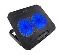Techly 368734 Supporto per Notebook Fino a 17" con Sistema di Raffreddamento Nero