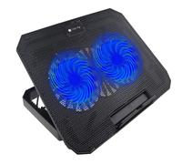 Techly 368734 Supporto per Notebook Fino a 17" con Sistema di Raffreddamento Nero
