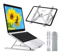 Techly Supporto Pieghevole in Alluminio per Notebook Tablet e Smartphone da 10''