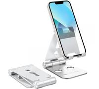 Techly Supporto Regolabile e Pieghevole Porta Smartphone Tablet da Scrivania