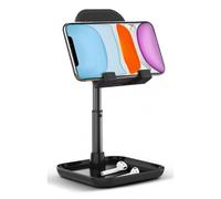 Techly Supporto Universale Porta Smartphone e Tablet ad Altezza Regolabile