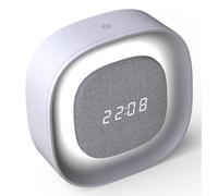Sveglia multifunzione LED con luce notturna regolabile touch snooze - Techly IC-CLOCK-56WH