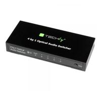 Techly Switch Audio Toslink 4 Porte con Telecomando IR
