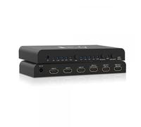 Techly Switch HDMI 2.0 4x1 4K@60Hz con Splitter Audio eARC/ARC per Soundbar