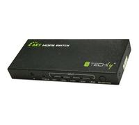 Techly Switch HDMI 5 IN 1 OUT con Telecomando, 4Kx2K, 3D