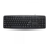 Tastiera USB 104 Tasti Layout Americano Nero