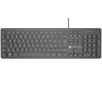 Techly Tastiera USB Standard 109 Tasti Layout Italiano e Hub 3 Porte USB, Nero