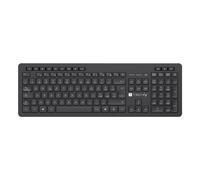 Techly Tastiera wireless 621185 – Layout italiano – Nero
