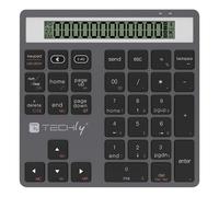 Techly 622687 Tastierino Numerico BT V5.0 Wireless 2in1 con Calcolatrice Grigio Scuro Grigio Scuro