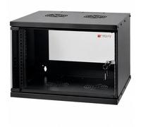 Techly Professional Armadio Rack 19'' 023592 a muro 6U prof. 320 Nero Assemblato