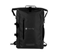 Techly Zaino Impermeabile 25L Roll-Top con Striscia Riflettente Nero