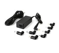 TECHMADE ALIMENTATORE CARICABATTERIE UNIVERSALE PER NOTEBOOK 65 WATT CON TIPS INTERCAMBIABILI compatibili con ASUS, SAMSUNG, ACER, TOSHIBA, SHARP, DELL, LENOVO, HP