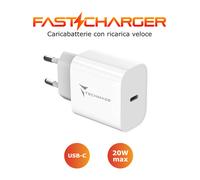 Techmade Caricabatteria 20wCon Porta USB-C
