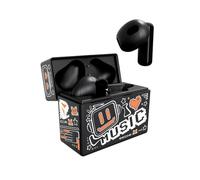 TECHMADE AURICOLARI EARBUDS CON PATTERN ARANCIONE TM-XM191-BKOR**PUOI PAGARE ANCHE ALLA CONSEGNA!!!**