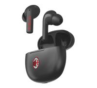 TECHMADE Auricolari senza filo A.C. MILAN, Box ricarica, Doppio microfono e