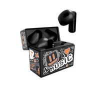 Techmade Auricolari Wireless TM-XM191-BKOR Bluetooth 5.3 Pattern Arancione