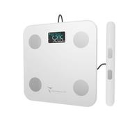 Techmade Bilancia Pesapersone Body Fat Elettrodi 180kg Bianca