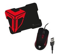 TECHMADE Combo Gaming Mouse 3600DPI + Mousepad TM-XJG36-BK