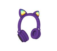 TECHMADE CUFFIA FUNNY SENZA FILO CON MICROFONO (TM-M03-PU) PURPLE VIOLA**PUOI PAGARE ANCHE ALLA CONSEGNA!!!**