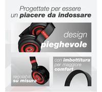 TECHMADE CUFFIE AC MILAN WIRELESS CON MIC TM-046-MIL