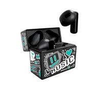 TECHMADE Cuffie Bluetooth XM191 In-Ear Senza Fili con Microfono, Auricolari Wireless Sport Controllo Touch, Box Ricarica Magnetica, Compatibili iOS Android, BT 5.3, Stereo HD (VERDE ACQUA)