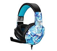TECHMADE CUFFIE MICROFONO CAMOUFLAGE BLU (TM-FL1-CAMBLU) GAMING**PUOI PAGARE ANCHE ALLA CONSEGNA!!!**