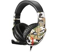 TECHMADE Cuffie Gaming TM-FL1 Camouflage Verde